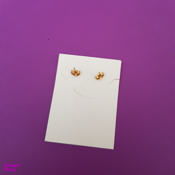 گوشواره زنانه طرح حرف S رنگ طلایی