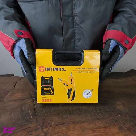 دریل پیچ گوشتی شارژی اینتیمکث مدل 0908 مجموعه 47 عددی