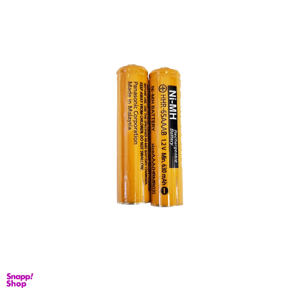 باتری نیم قلمی قابل شارژ تلفن بی سیم پاناسونیک مدل Ni-MH/HHR-63AAAB بسته 2 عددی