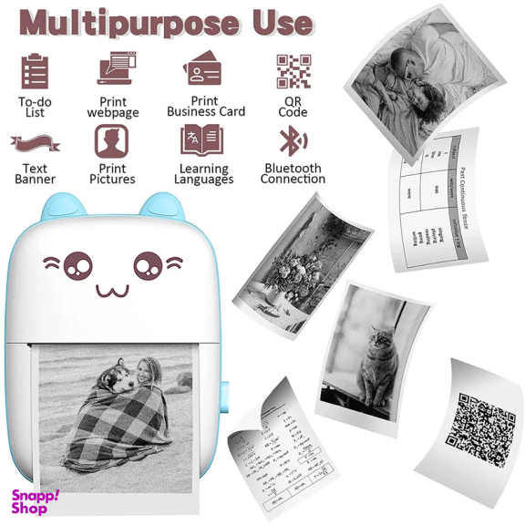 مینی پرینتر حرارتی قابل حمل مدل خرگوشی