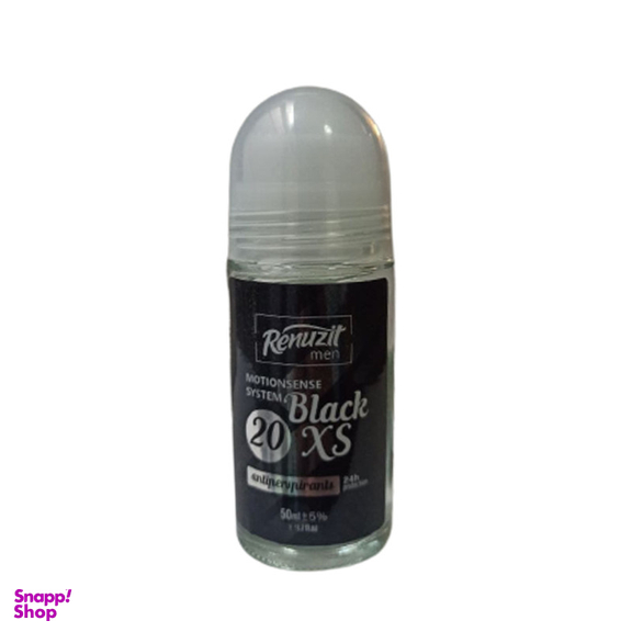 رول ضد تعریق مردانه رینوزیت مدل Black XS حجم 50 میلی لیتر