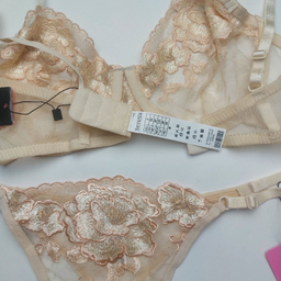 ست شورت و سوتین زنانه برتا کد 2020NK رنگ کرم