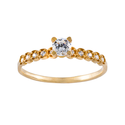 انگشتر طلا 18 عیار زنانه جواهری سون کد 2728