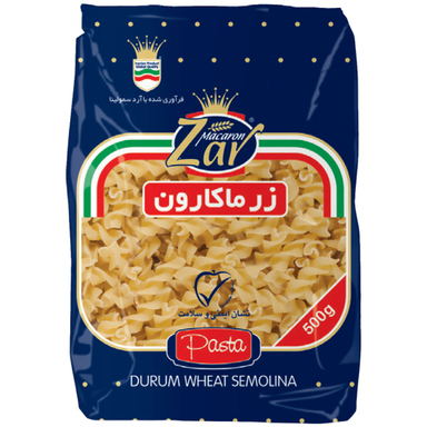 ماکارونی فوسیلی زر ماکارون وزن 500 گرم