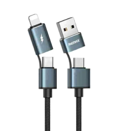کابل دیتا Type-C/USB به Type-C/Lightning ریمکس کد RC-020T طول 1 متر