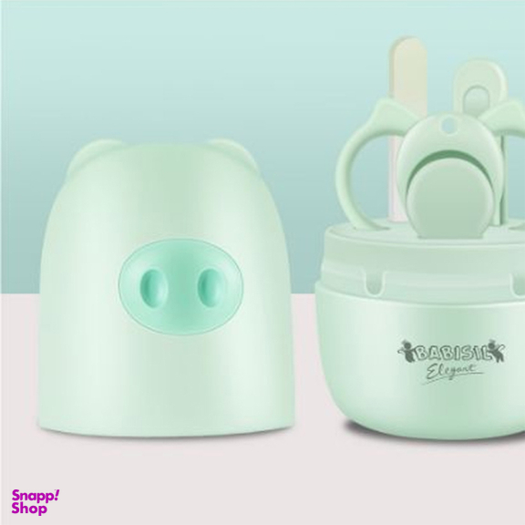 ست ناخن گیر کودک بی بی سیل  مدل pig بسته 4 عددی