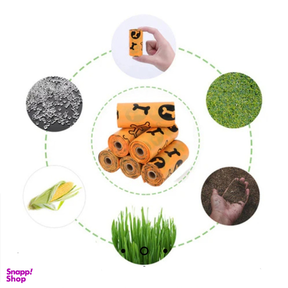 کیسه جمع آوری مدفوع سگ مدل Poop Bag طرح استخوان