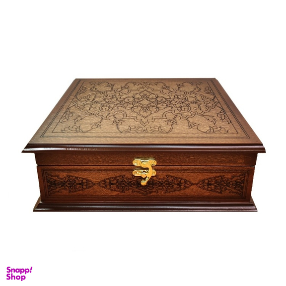 ست هدیه زعفران و هل ستاره زعفرانیه مدل کهربا کد 005