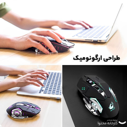 ماوس بی سیم مخصوص بازی فری ولف مدل X8