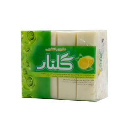 صابون لباسشویی گلنار وزن 160 گرم بسته 4 عددی