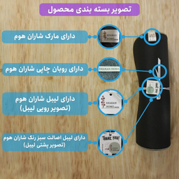 پادری شاران هوم مدل اسفنج دار طرح مخمل راه راه فانتزی سایز 40 ×65 سانتی متر