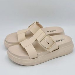 صندل زنانه نیکتا مدل تک سگک کد 731 رنگ نسکافه ای