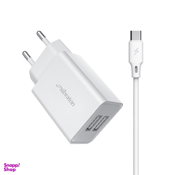 شارژر دیواری 10 وات سیبراتون مدل S-W1245C به همراه کابل USB-C