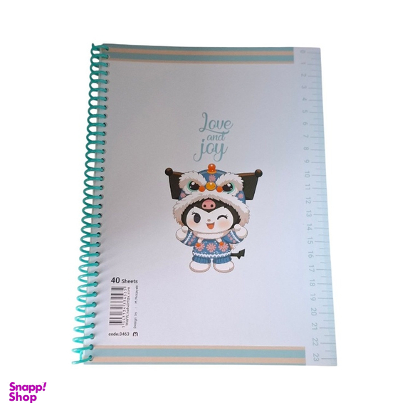 دفتر نقاشی 40 برگ سیمی مکث نوت طرح کرومی کد 2_3463