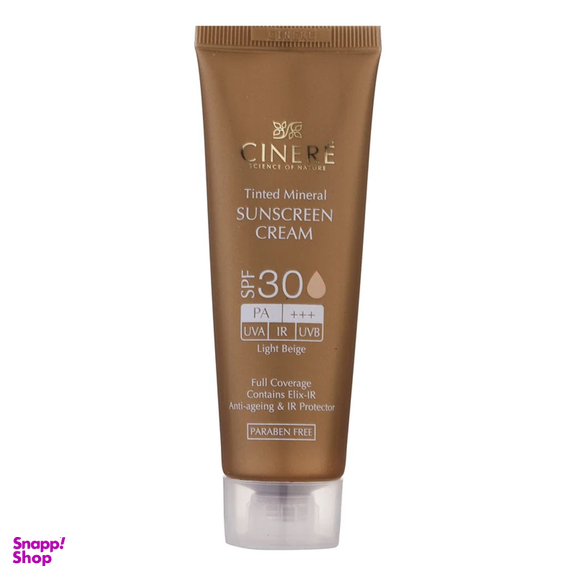 کرم ضد آفتاب مینرال سینره مدل Mineral مناسب پوست حساس رنگ بژ روشن با SPF30 حجم 50 میلی لیتر