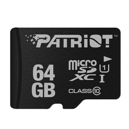 کارت حافظه microSDXC پتریوت مدل LX کلاس 10 استاندارد UHS-I U1 سرعت 80 MBps ظرفیت 64 گیگا بایت