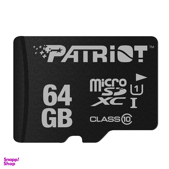 کارت حافظه microSDXC پتریوت مدل LX کلاس 10 استاندارد UHS-I U1 سرعت 80 MBps ظرفیت 64 گیگا بایت