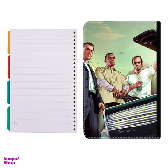 کلاسور طرح بازی gta کد 477 به همراه کاغذ کلاسور