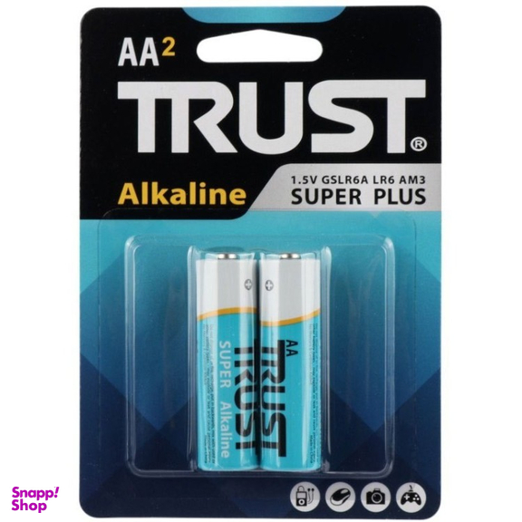 باتری قلمی تراست مدل Alkaline Super Plus LR6 1.5V AA بسته 2 عددی