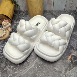 دمپایی زنانه پاپا مدل آهو کد 129619 رنگ سفید