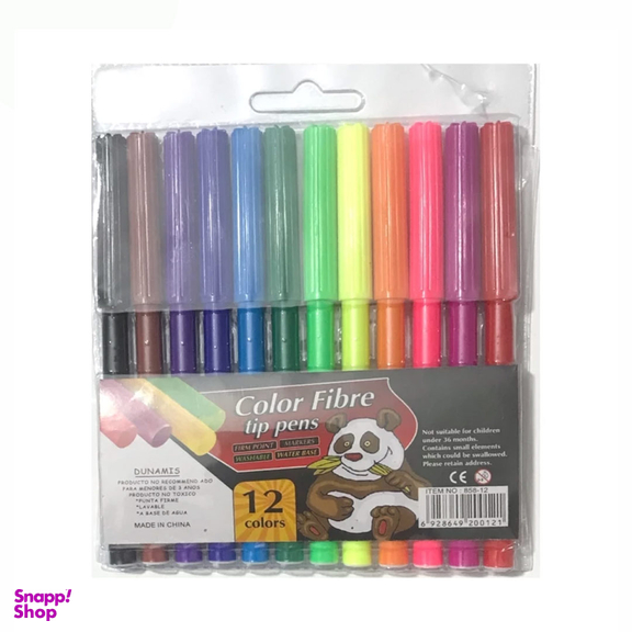 ماژیک رنگ آمیزی 12 رنگ مدل Tip Pens