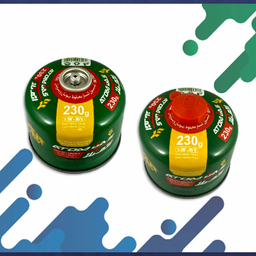 کپسول گاز سفری 230 گرمی اتم گاز کد BUTANE230