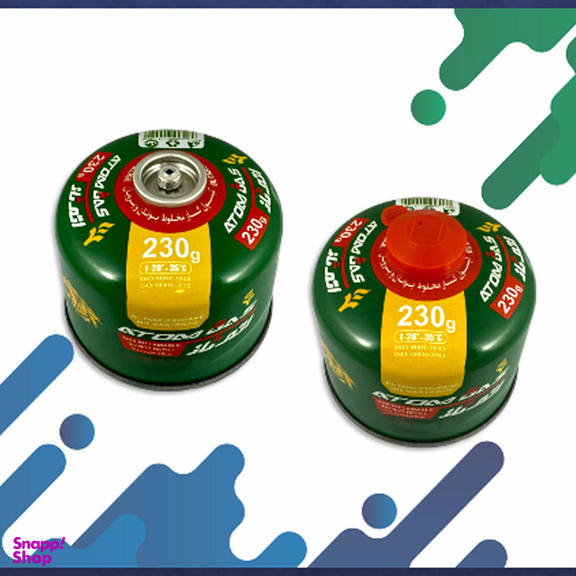کپسول گاز سفری 230 گرمی اتم گاز کد BUTANE230