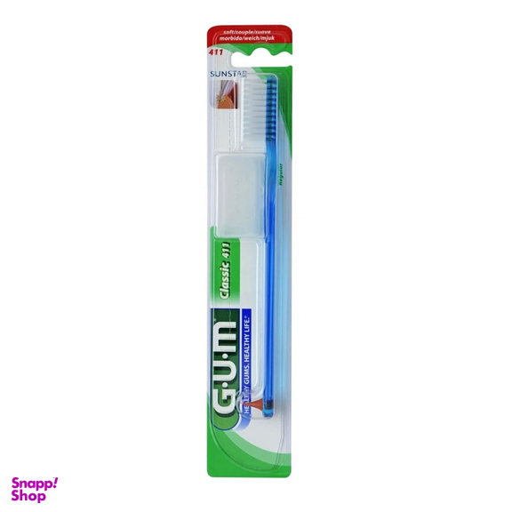 مسواک جی یو ام مدل Classic 411 با برس نرم