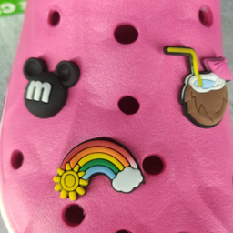 صندل زنانه طرح کراکس مدل پلاس رنگ سرخابی