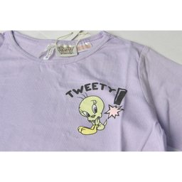 تیشرت آستین بلند نوزادی لونی تونز مدل 3638 tweety
