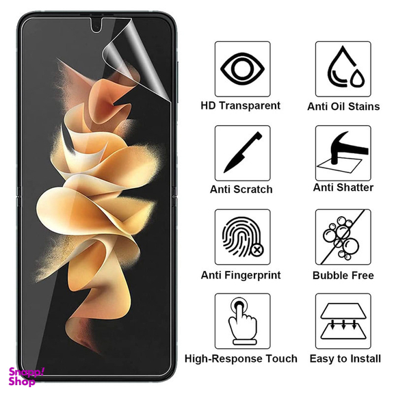 محافظ صفحه نمایش مات بوف مدل Hydrogel-Matte مناسب برای گوشی موبایل سامسونگ Galaxy Z Flip 5 به همراه محافظ پشت گوشی