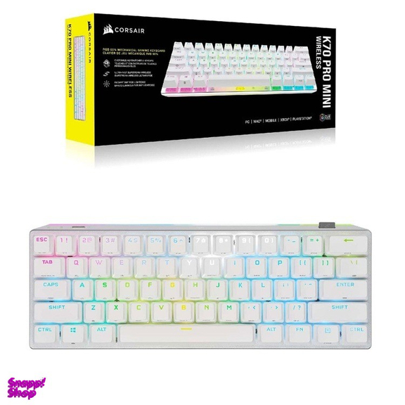 کیبورد بی سیم مخصوص بازی کورسیر مدل K70 PRO MINI RGB WIRELESS