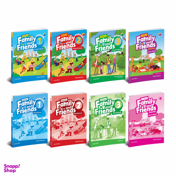 کتاب Family and Friends از Starter تا جلد 3 اثر Naomi Simmons نشر هیتا مجموعه 8 جلدی