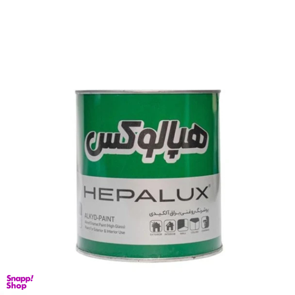 رنگ روغنی مشکی براق هپالوکس کد 800 حجم 1 لیتر