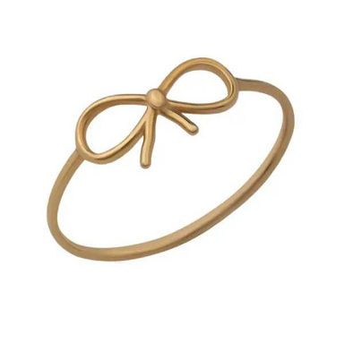 انگشتر طلا 18 عیار زنانه اپال گلد مدل پاپیونی کد 016