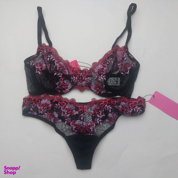 ست سوتین و شورت زنانه برتا کد 2020SP رنگ مشکی