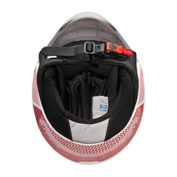 کلاه کاسکت بدون فک فلش مدل 852 glossy pink-white