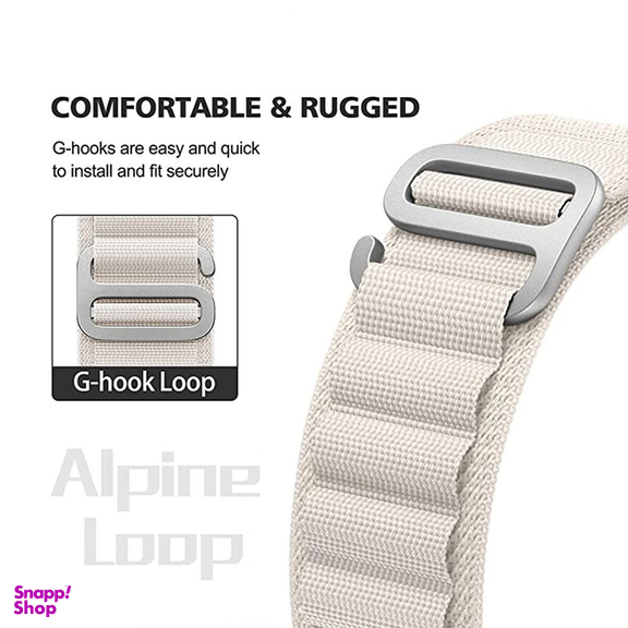 بند اپیکوی مدل Alpine Loop مناسب برای اپل واچ سری 1/2/3/4/5/6/7/8/SE سایز 38/40/41 میلی متری