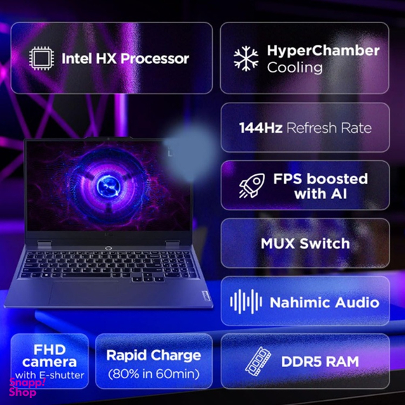 لپ تاپ 15.6 اینچ لنوو مدل LOQ 13650HX 24 512 6G-4050