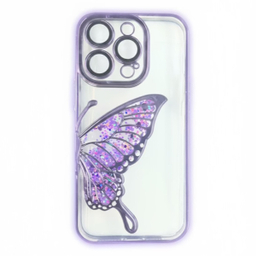 قاب گوشی موبایل مدل طرح پروانه آکواریومی و اکلیلی مناسب Apple iPhone 14 Pro