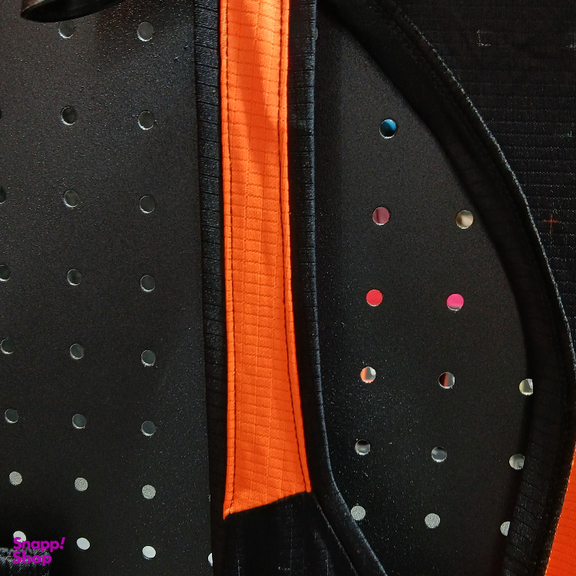 ست تاپ و شلوارک ورزشی مردانه کد 1562 رنگ مشکی نارنجی