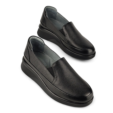 کفش طبی زنانه چرم کاکتوس مدل WS۳۰۰۳ رنگ مشکی