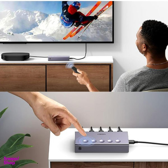 سوئیچ 5 پورت HDMI 2.0 یوگرین مدل CM189 کد 50710