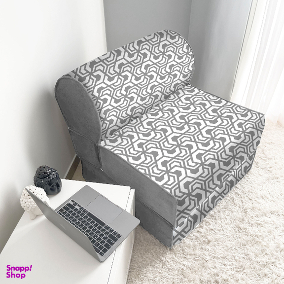 کاناپه تخت شو یک نفره نوپه هوم مدل هندسی کد M1053