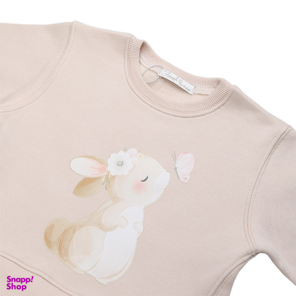 ست سویشرت و شلوار دخترانه فیورلا مدل خرگوشی کد 23517