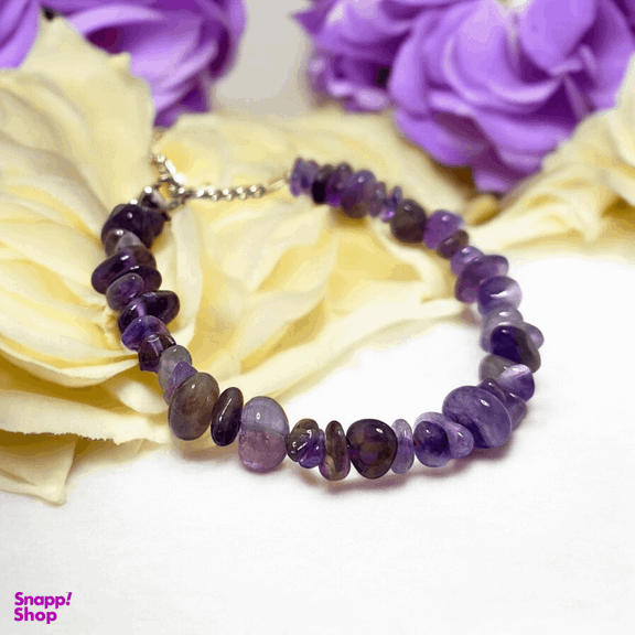 دستبند زنانه آمیتیست کد 38186