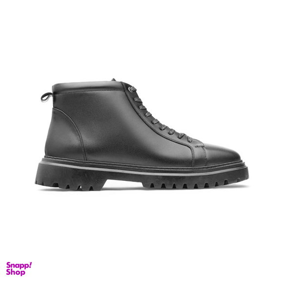 نیم بوت مردانه نوین چرم مدل 2543 MS3211 رنگ مشکی