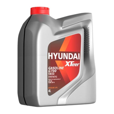 روغن موتور هیوندای GASOLINE G700 SAE 5W30 SN حجم 4 لیتر