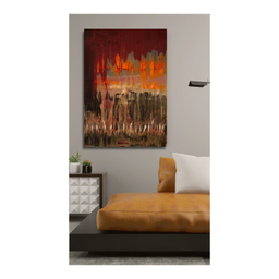 تابلو نقاشی شعله های زمین کد A020823