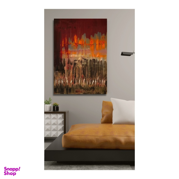 تابلو نقاشی شعله های زمین کد A020823